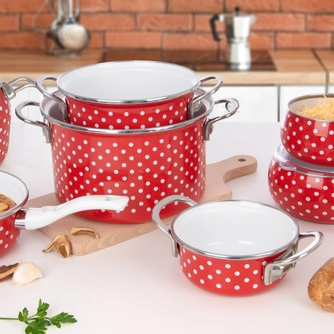 Garnek emaliowany TECKA 14 cm, 650 ml