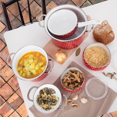 Garnek emaliowany TECKA 14 cm, 650 ml