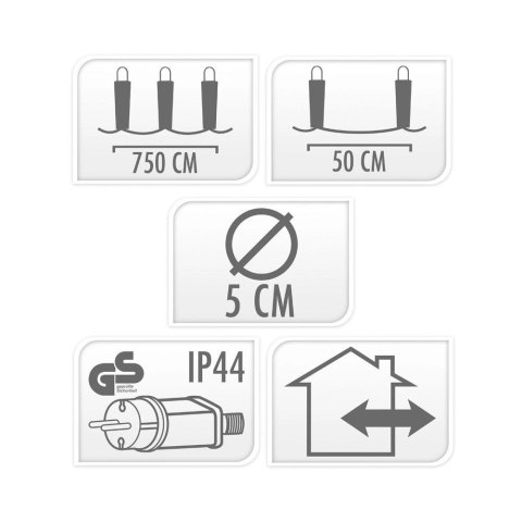 Girlanda Lampki Świąteczne Żarówki Ogrodowe PROGARDEN LED 7,5 m 10 szt.