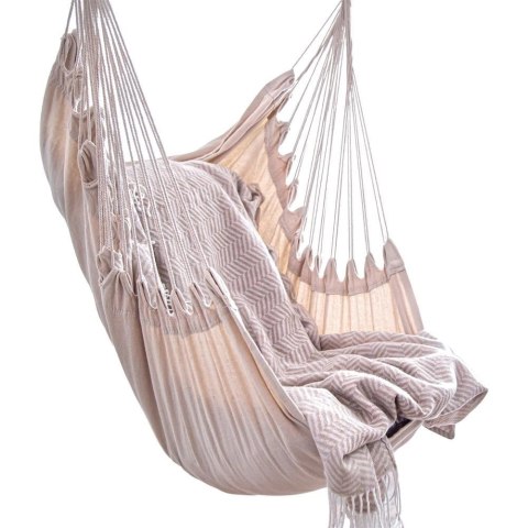 Hamak Brazylijski Podwieszany Fotel Grafitowy z Poduszką ProGarden 95 cm