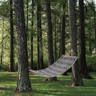 Hamak Jednoosobowy Ogrodowy Wiszący Solidny Wytrzymały AMBIANCE 200 x 80 cm