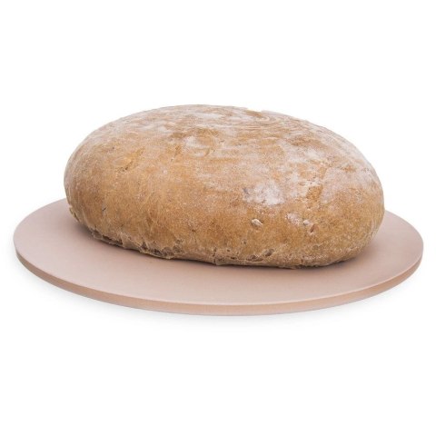 Kamień do Pizzy Szamotowy ze Stojakiem i Nożem ORION 3 el.