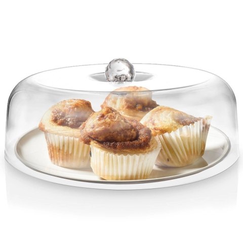 Klosz Pojemnik Talerz z Pokrywą na Ciasto Przekąski Ochronny ORION 29,5 cm