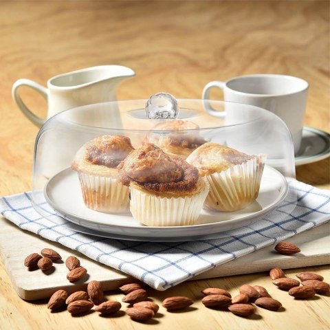 Klosz Pojemnik Talerz z Pokrywą na Ciasto Przekąski Ochronny ORION 29,5 cm