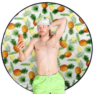 Koc Mata Piknikowa Plażowa Okrągła Lekka z Pokrowcem Solidna PROBEACH 138cm