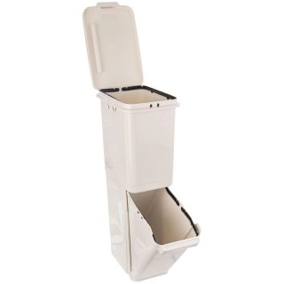 Kosz do Segregacji Śmieci Odpadów Plastikowy 2- Poziomowy ORION 2 x 17,5 l