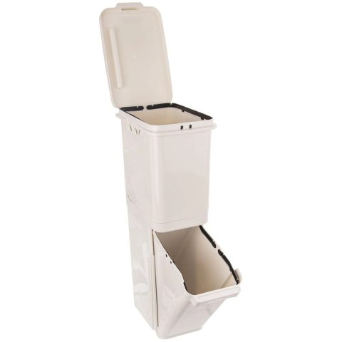 Kosz do Segregacji Śmieci Odpadów Plastikowy 2- Poziomowy ORION 2 x 17,5 l