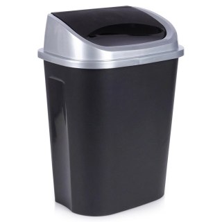 Kosz na Śmieci Odpady Plastikowy Czarny do Kuchni Łazienkowy VILDE 25 l