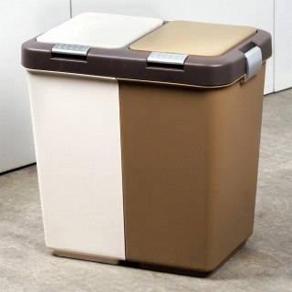 Kosz na Śmieci do Segregacji Odpadów Podwójny Plastikowy Trwały ORION 2x10l