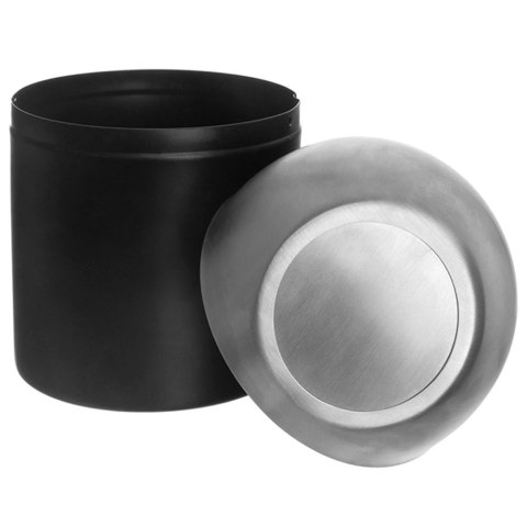 Kosz na śmieci łazienkowy stalowy BLACK 1,2 l