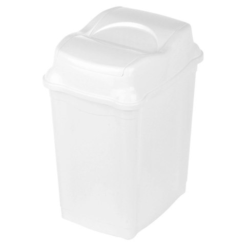 Kosz na śmieci plastikowy biały 16 l