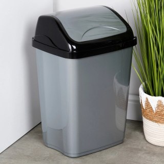 Kosz na śmieci plastikowy szary 26 l