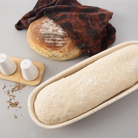 Koszyk Forma do Wyrastania Ciasta na Chleb Rattanowy ORION 1,5 kg 43x16 cm
