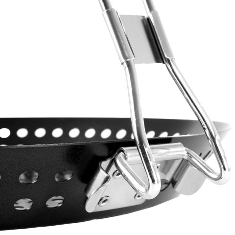 Koszyk do Grillowania Grilla Metalowy Perforowany Czarny BBQ 55 x 31 cm