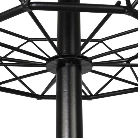 Koszyk na Owoce Warzywa 2-Poziomowy Metalowy Czarny Solidny VILDE 43 x 30cm