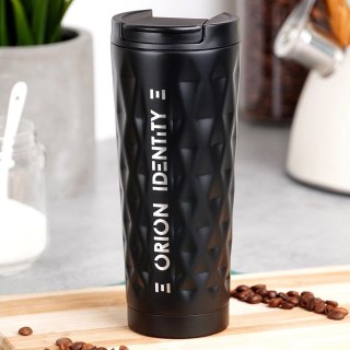 Kubek Termiczny Bidon Stalowy Nierdzewny Próżniowy Czarny ORION 500 ml