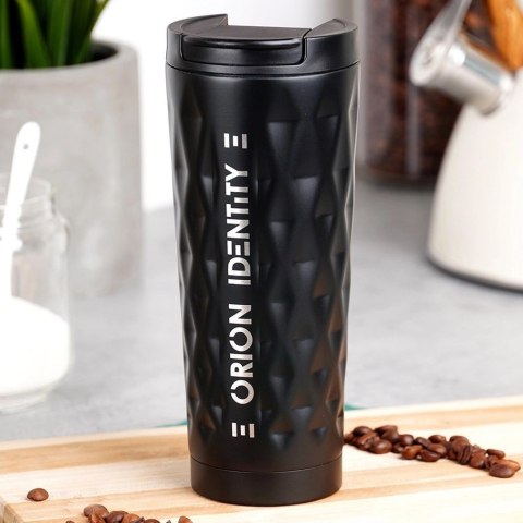 Kubek Termiczny Bidon Stalowy Nierdzewny Próżniowy Czarny ORION 500 ml