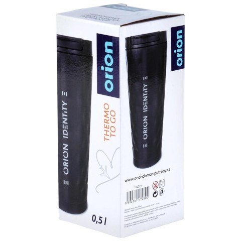 Kubek Termiczny Bidon Stalowy Nierdzewny Próżniowy Czarny ORION 500 ml