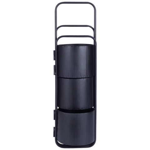 Kwietnik Stojak na Kwiaty Metalowy Kaskada 3-poziomowy VILDE 33x24x57 cm