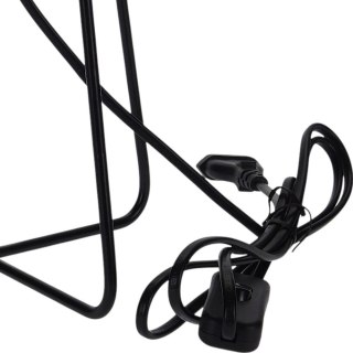 Lampa Lampka Stołowa Nocna Metalowa Czarna do Biura Pokoju VILDE 21 cm