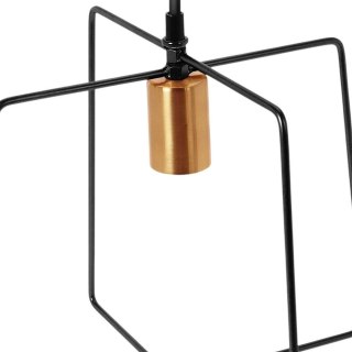 Lampa Sufitowa Wisząca Metalowa Czarna Loft Złota Solidna VILDE 32 x 29 cm