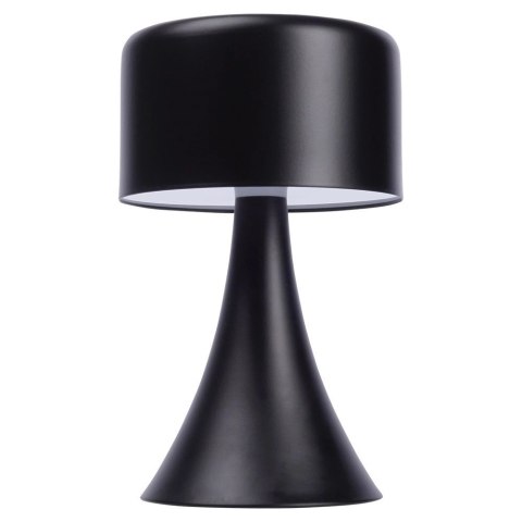 Lampka Nocna LED Metalowa Czarna Bezprzewodowa Stołowa Solidna VILDE 20,5cm