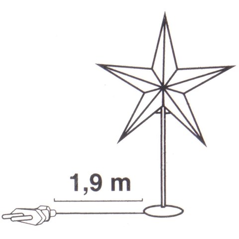 Lampka Papierowa Ozdoba Świąteczna Dekoracyjna ORION 45x13x70 cm