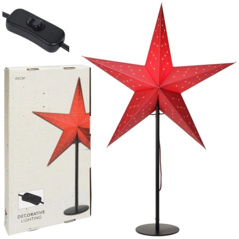 Lampka Papierowa Ozdoba Świąteczna Dekoracyjna ORION 45x13x70 cm