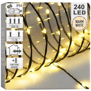 Lampki Choinkowe 240 LED Świąteczne Zewnętrzne Wewnętrzne VILDE 1792,5 cm