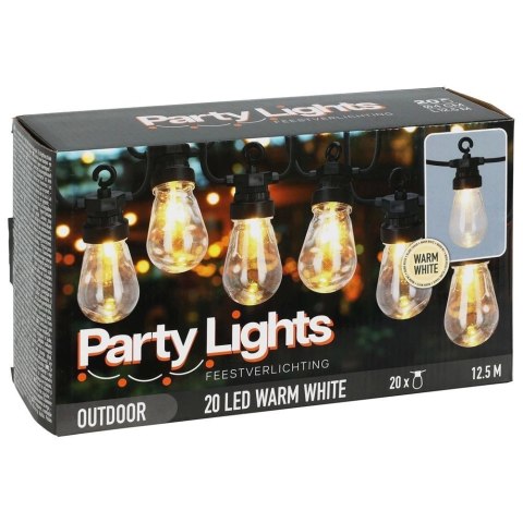 Lampki Led Girlanda Żarówki Ogrodowe Ozdobne Lekkie Solidne VILDE 12,5 m