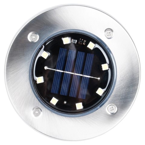 Lampki Ogrodowe Solarne LED Stalowe Wbijane VILDE 11,5 cm 12 szt.