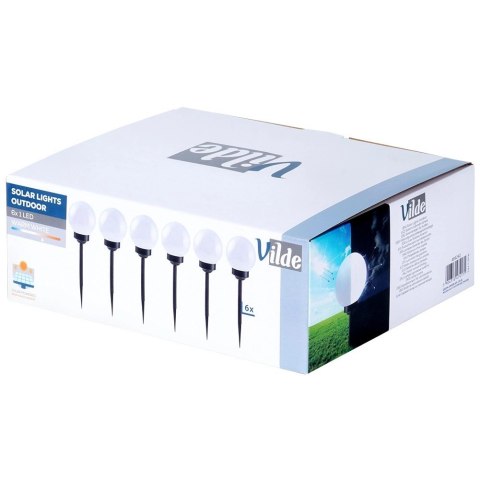 Lampki Ogrodowe Solarne LED Wbijane 33,5 cm 6 szt.