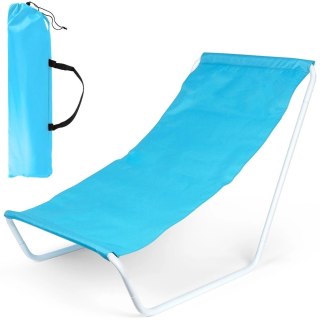 Leżak Plażowy Składany Metalowy z Torbą Transportową VILDE 86 x 51,5 cm