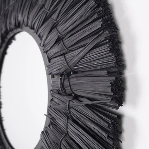 Lustro Ścienne z Ramą Wiszące Ozdobne Dekoracyjne Boho HOME STYLING 32 cm