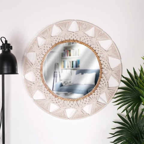 Lustro Ścienne z Ramą Wiszące Ozdobne Dekoracyjne HOME STYLING 55 cm