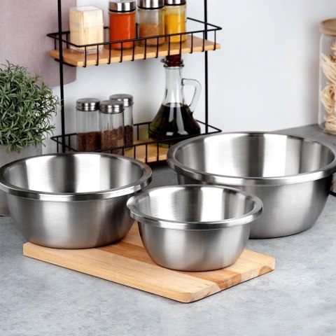 Miska Kuchenna do Miksowania Stalowa Lekka Nierdzewna NAVA 24 cm, 2,8 l