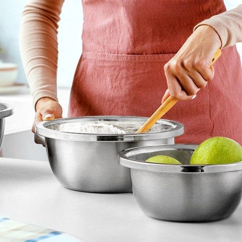 Miska Kuchenna do Miksowania Stalowa Lekka Nierdzewna NAVA 24 cm, 2,8 l
