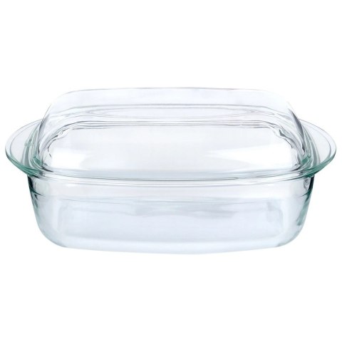 Naczynie Żaroodporne do Zapiekania z Pokrywką Szklane Solidne VILDE 3+1,5 L