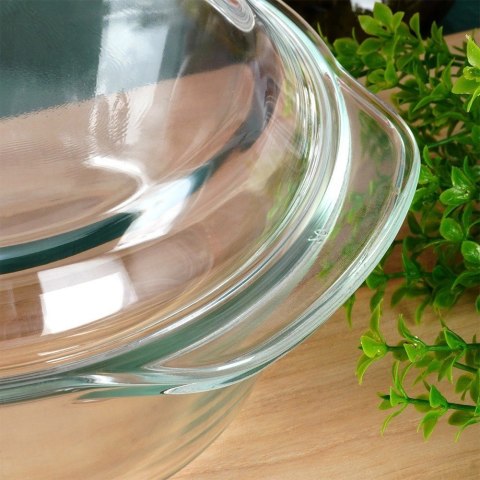 Naczynie Żaroodporne z Pokrywką do Pieczenia Szklane Małe VILDE 1,4l+430ml