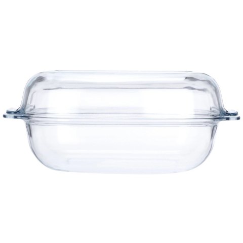 Naczynie żaroodporne z pokrywką szklane 3,1+2,6 l