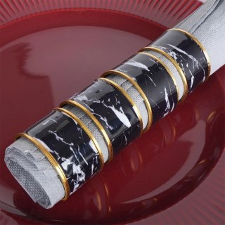 Obrączki Pierścienie Złote na Serwetki Metalowe VILDE 4,5 cm 4 szt.