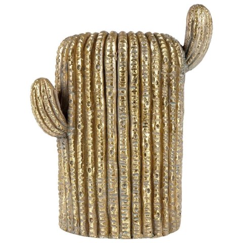 Osłonka na Doniczkę Ogrodowa Dekoracyjna Złota Kaktus VILDE 34,5 cm