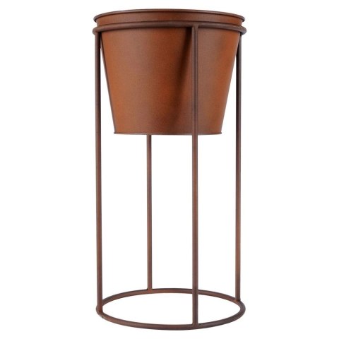 Osłonka na Doniczkę na Stojaku Ozdobna Dekoracyjna Metalowa VILDE 44 cm