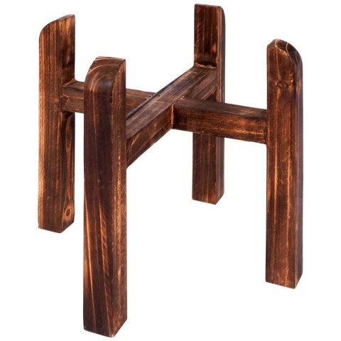 Osłonka na Doniczkę na Stojaku Stalowa Retro Dekoracyjna ORION 24 x 36 cm