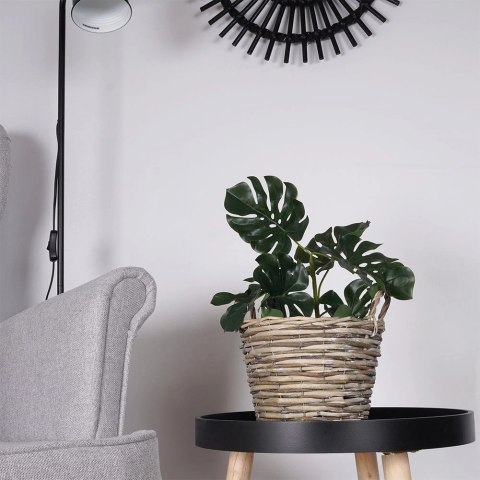 Osłonka na Rośliny Doniczkę Wiklinowa z Uchwytami Solidna VILDE 27 x 27 cm