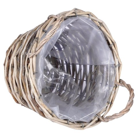 Osłonka na Rośliny Doniczkę Wiklinowa z Uchwytami Solidna VILDE 27 x 27 cm