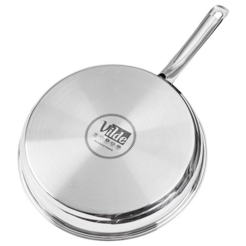 Patelnia Indukcja Gaz Stalowa Granitowa Nieprzywierająca Solidna VILDE 28cm