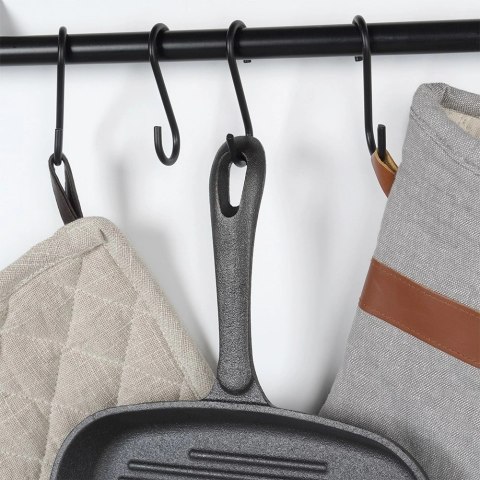 Patelnia Indukcja Gaz do Grillowania Żeliwna Kwadratowa VILDE 24,5 x 24 cm