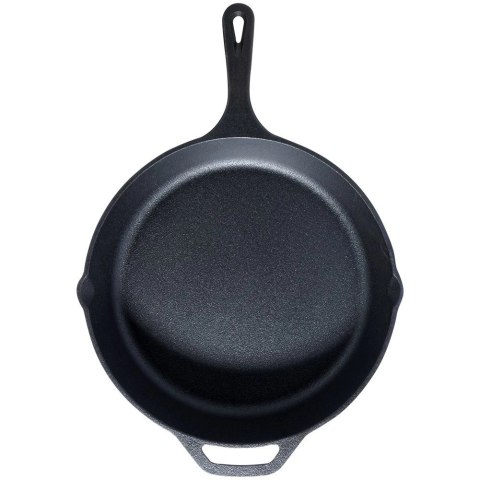 Patelnia Indukcja Gaz do Grillowania Żeliwna Solidna Trwała VILDE 28x28 cm