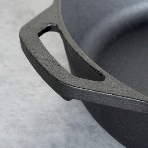 Patelnia Indukcja Gaz do Grillowania Żeliwna Solidna Trwała VILDE 28x28 cm